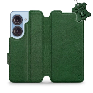 Phone Case Asus Zenfone 9 - Design Green Leather