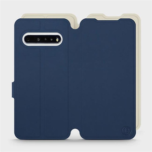 Phone Case LG V60 ThinQ 5G - Design Navy with Platinum