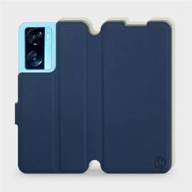 Phone Case OPPO A57s - Design Navy with Platinum