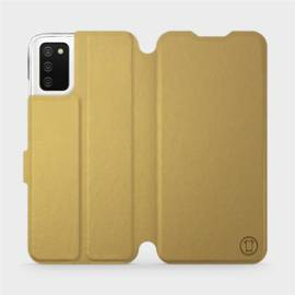 Phone Case Samsung Galaxy A03S - Design Gold&Gray