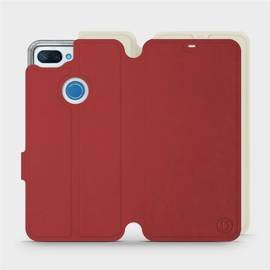 Phone Case Xiaomi Mi 8 Lite - Design Dark Red with Platinum