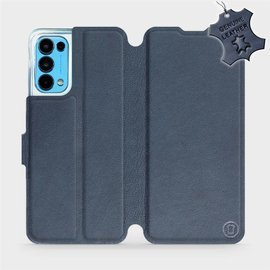 Phone Case OPPO RENO 5 5G - Design Blue Leather