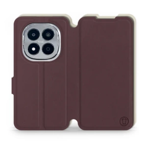 Phone Case Xiaomi Redmi Note 15 Pro Plus 5G - Design Burgundy with Platinum