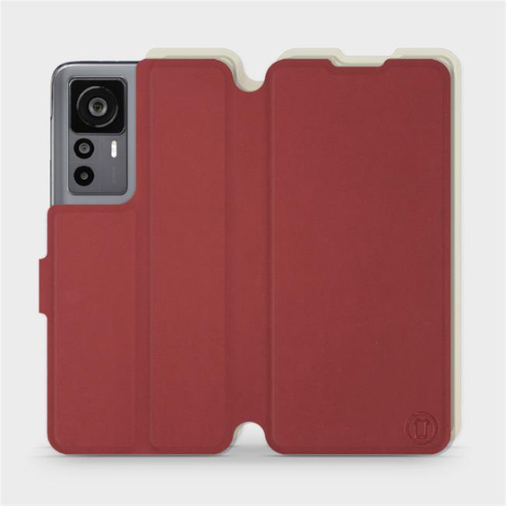 Phone Case Xiaomi 12T - Design Dark Red with Platinum