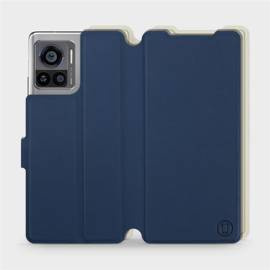 Phone Case Motorola Edge 30 Ultra - Design Navy with Platinum