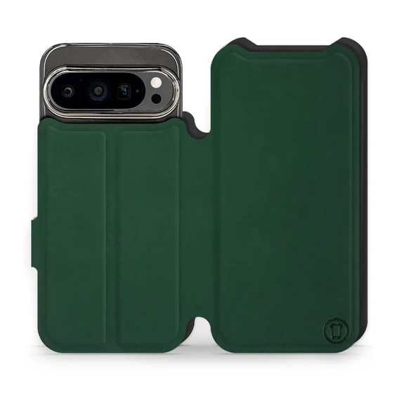 Etui Soft Touch do Google Pixel 9 Pro - wzór Miejska zieleń z czernią