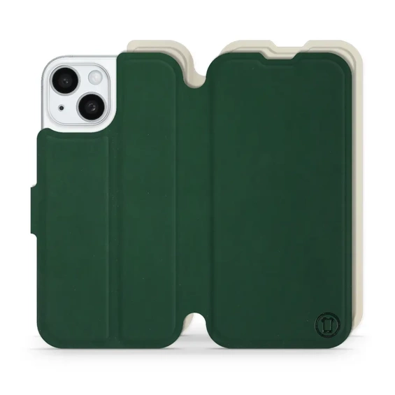 Phone Case Apple iPhone 15 - Design Green with Platinum