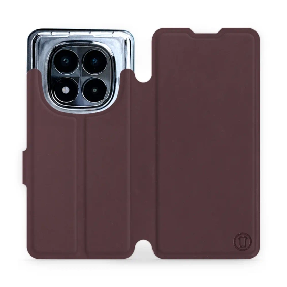 Phone Case Xiaomi Redmi Note 14 Pro 5G - Design Burgundy with Platinum