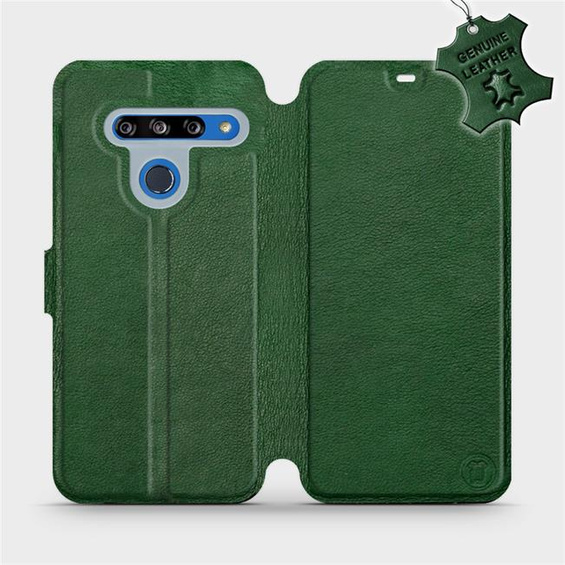 Phone Case LG G8s ThinQ - Design Green Leather