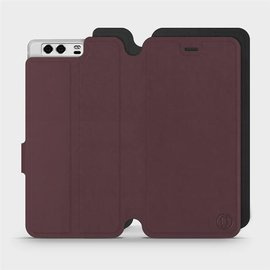 Phone Case Huawei P10 - Design Burgundy with Black