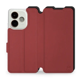 Phone Case OPPO A5 Pro 5G - Design Dark Red with Black