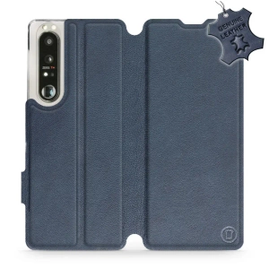 Phone Case Sony Xperia 1 III - Design Blue Leather