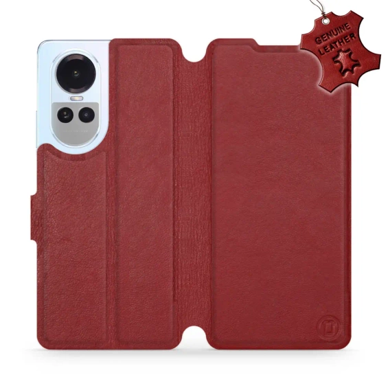 Hülle für OPPO Reno 10 5G - Farbe Dark Red Leather