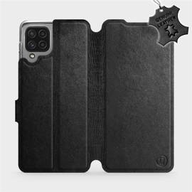 Phone Case Samsung Galaxy A22 4G - Design Black Leather