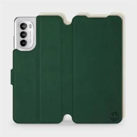 Phone Case Motorola Moto G82 5G - Design Green with Platinum