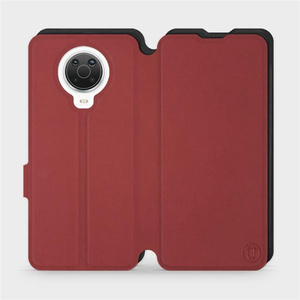 Phone Case Nokia G20 - Design Dark Red with Black