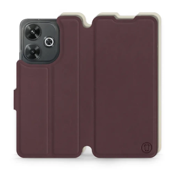 Phone Case Xiaomi Redmi 13 - Design Burgundy with Platinum