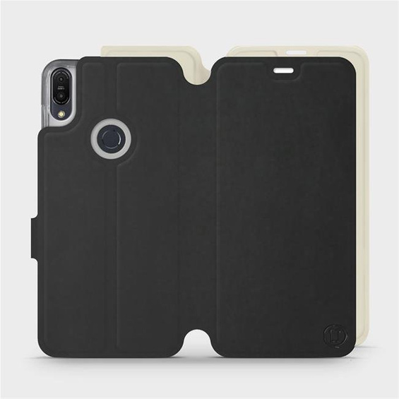 Etui Soft Touch do Asus Zenfone Max Pro M1 ZB602KL - wzór Satynowa czerń z platyną