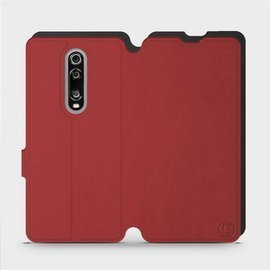 Phone Case Xiaomi Mi 9T Pro - Design Dark Red with Black