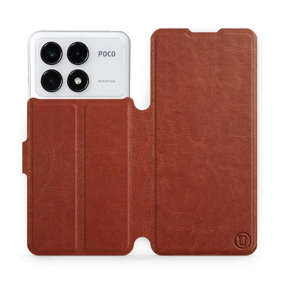 Phone Case Xiaomi POCO F6 Pro - Design Brown&Gray