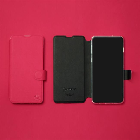 Hülle für Motorola Moto G9 Play - Farbe Rot mit Schwarz