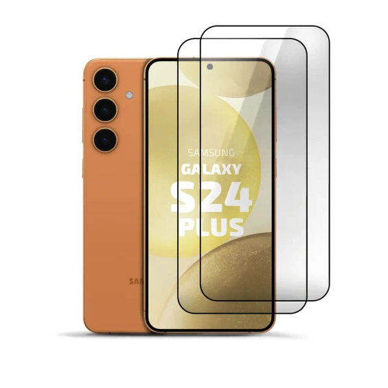 2er Set Panzerglas Clear für Samsung Galaxy S24 Plus