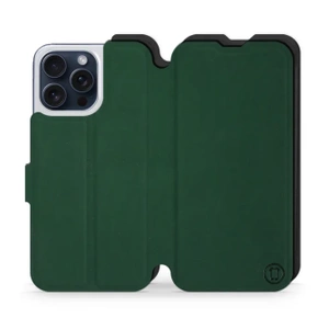 Etui Soft Touch do Apple iPhone 15 Pro Max - wzór Miejska zieleń z czernią