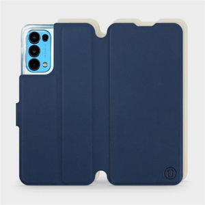 Phone Case OPPO RENO 5 5G - Design Navy with Platinum