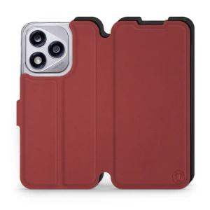 Phone Case Huawei Honor 400 Lite - Design Dark Red with Black