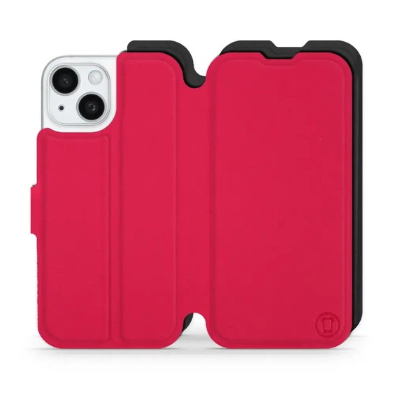 Hülle für Apple iPhone 15 - Farbe Rot mit Schwarz