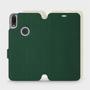 Hülle für Asus Zenfone Max Pro M1 ZB602KL - Farbe Grün mit Platin