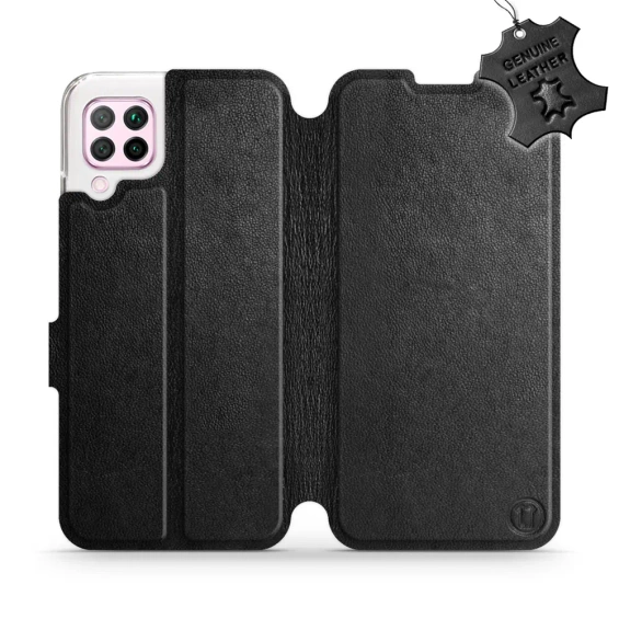 Phone Case Huawei P40 Lite - Design Black Leather