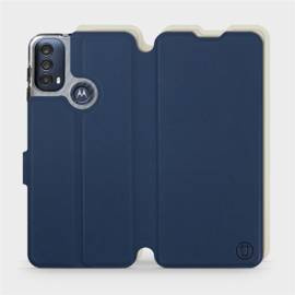 Phone Case Motorola Moto E40 - Design Navy with Platinum