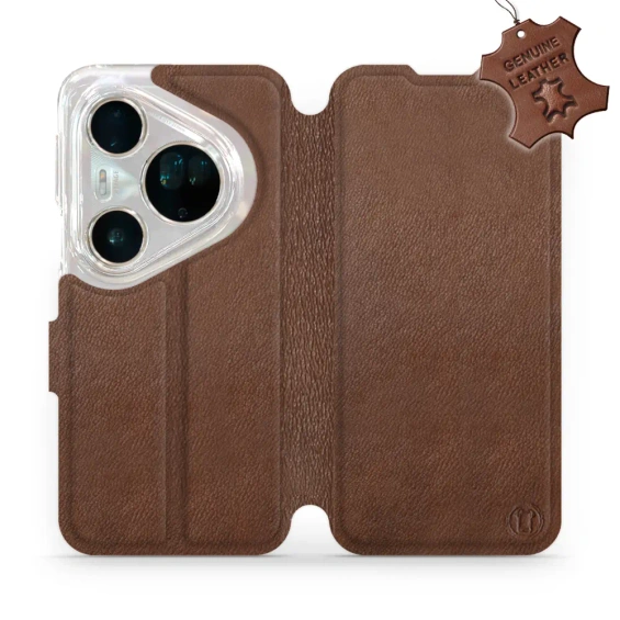 Phone Case Huawei Pura 80 Ultra - Design Brown Leather