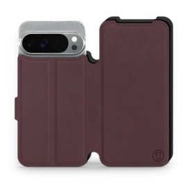 Hülle für Google Pixel 10 Pro XL - Farbe Burgund mit Schwarz