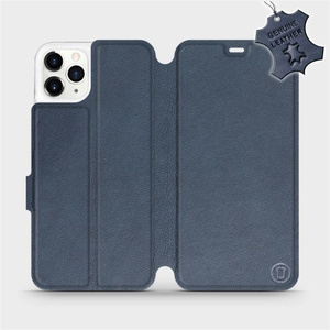 Hülle für Apple iPhone 11 Pro Max - Farbe Blue Leather