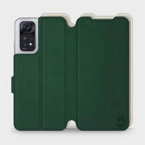 Etui Soft Touch do Xiaomi Redmi Note 11S - wzór Miejska zieleń z platyną