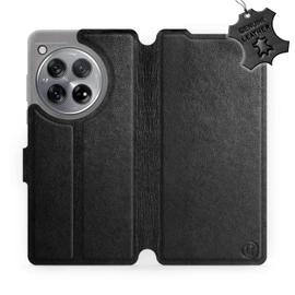 Phone Case OnePlus 12R - Design Black Leather