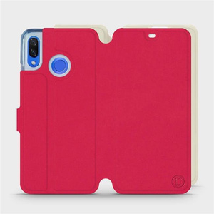 Etui Soft Touch do Huawei Nova 3 - wzór Żywa czerwień z platyną