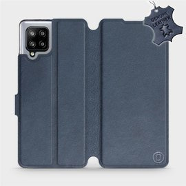 Phone Case Samsung Galaxy A42 - Design Blue Leather