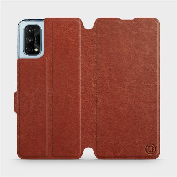 Etui do Realme 7 Pro - wzór Brown&Orange