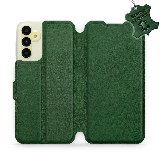 Phone Case Samsung Galaxy A15 5G - Design Green Leather