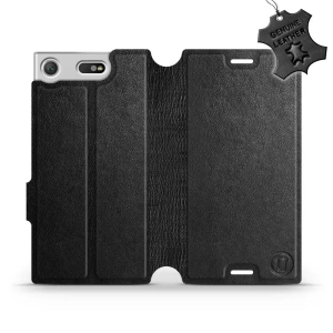 Phone Case Sony Xperia XZ1 Compact - Design Black Leather