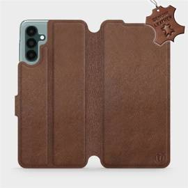 Phone Case Samsung Galaxy A04S - Design Brown Leather