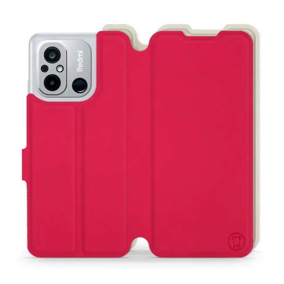 Phone Case Xiaomi Redmi 12C - Design Red with Platinum
