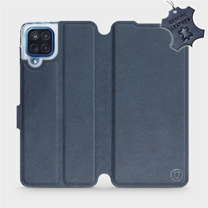 Phone Case Samsung Galaxy M12 - Design Blue Leather