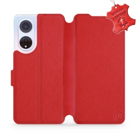 Hülle für OPPO A98 5G - Farbe Red Leather