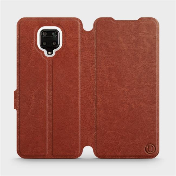Hülle für Xiaomi Redmi Note 9 Pro - Farbe Brown&Orange