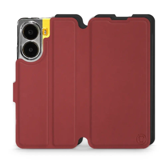 Phone Case Xiaomi POCO X7 Pro - Design Dark Red with Black