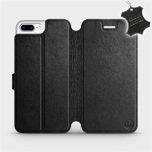 Phone Case Apple iPhone 7 Plus - Design Black Leather